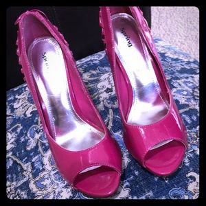 Hot pink heels